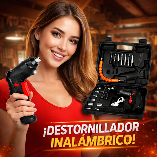 Destornillador inalambrico portatil recargable